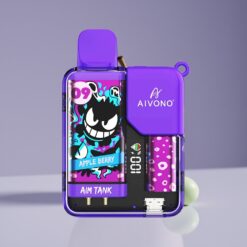 Philippines Wholesaler Aivono Aim-Tank 9500 Puffs 18mL 650mAh LCD 1.2ohm Mesh Apple Berry Disposable Vape