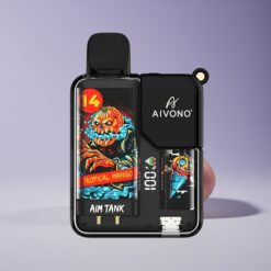 Philippines Wholesaler Aivono Aim Tank 9500 Puffs 18mL 650mAh LCD Tropical Mango Disposable Vape