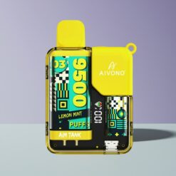 Philippines Wholesaler Aivono Aim Tank 9500 Puffs 18ml 650mAh LCD Lemon Mint Disposable Vape