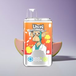 Philippines Wholesaler Uwin Crystal Twins 40000 Puffs Dual Flavor Rechargeable Strawberry Banana