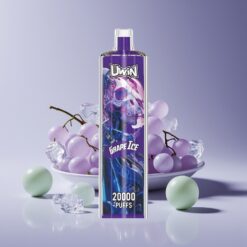 Philippines Wholesaler Uwin Shisha Hookah Crystal 20000 22ml Mesh DTL Rechargeable Grape Ice