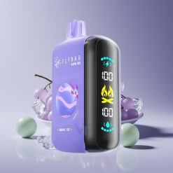 Philippines Wholesaler ELF BAR RAYA D3 25000 Puffs Grape Ice Disposable Vape 23ml 5% Type-C Rechargeable