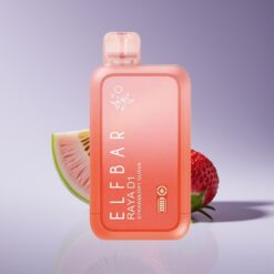 Philippines Wholesaler Elf Bar Raya D1 13000 Puffs Strawberry Guava Rechargeable 18ml 650mAh